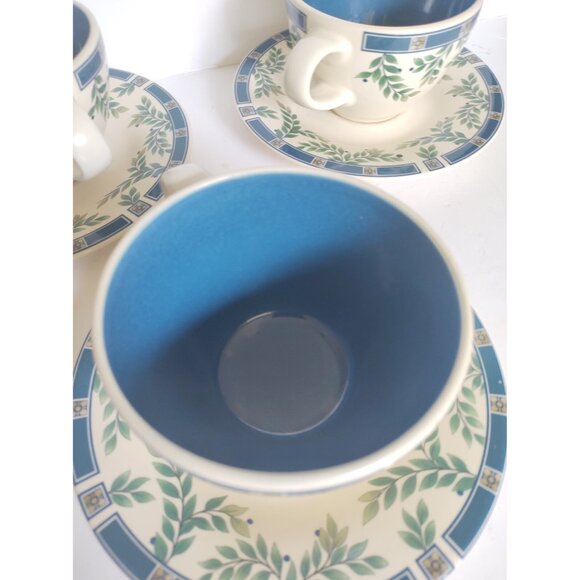 Pfalzgraff USA - Lot of 3 sets - Stoneware Cup & Saucer Sylvan Pattern - Picture 4 of 12